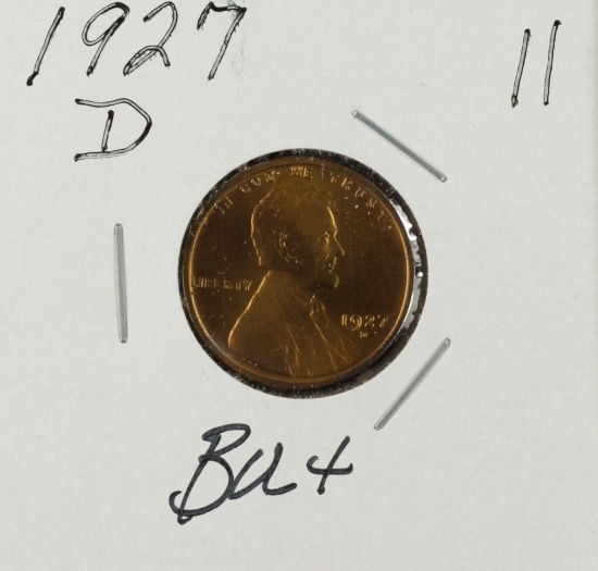 1927 D - Lincoln Cent -  BU