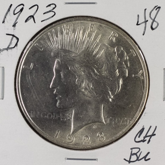 1923 D - Peace Dollar - CH BU