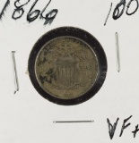 1866 - Shield Nickel - VF+