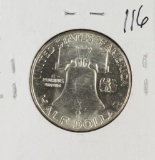 1955 - Franklin Half Dollar - UNC