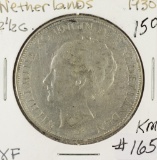 1930 - Netherland 2 1/2 Gulden - Crown-KM #165 - AU