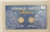 Lot of 2 - Liberty Nickels & 5 Barber Dimes,