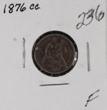 1876 CC - Liberty Seated Dime - F