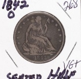 1842 O - Seated Liberty Half Dollar - VG+