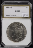 1881 S - Morgan Dollar - UNC