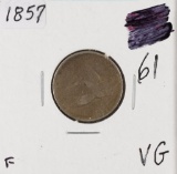 1857 - Flying Eagle Cent - VG