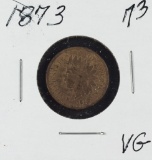 1873 - Indian Head Cent - VG