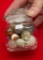 16 Agate Marbles in Jar