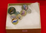 8 Medium Swirl Marbles