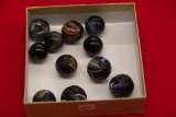 11 Swirl Marbles