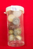 Tube of 15 Agate Marbles