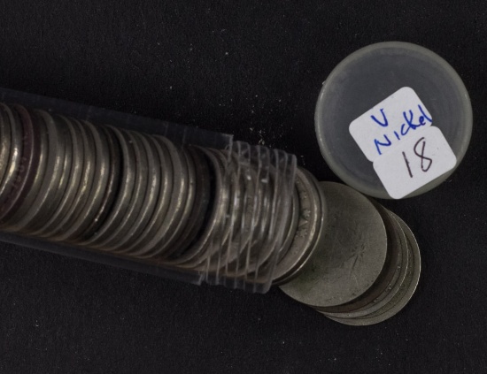 1 - Roll Liberty "v" Nickels Avg. Circ (40 Coins)