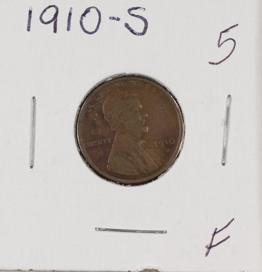 1910 S - Lincoln Cent - F