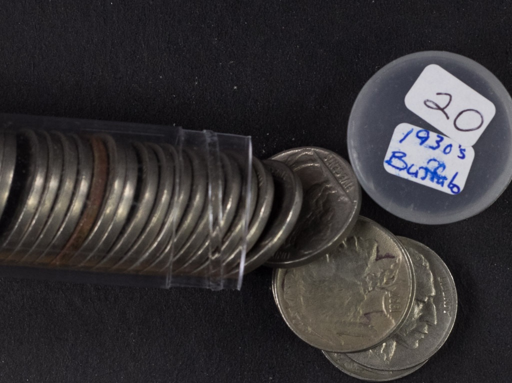 1 - Roll 1930's Buffalo Nickels (40 Coins)