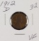 1912 D - Lincoln Cent - VF