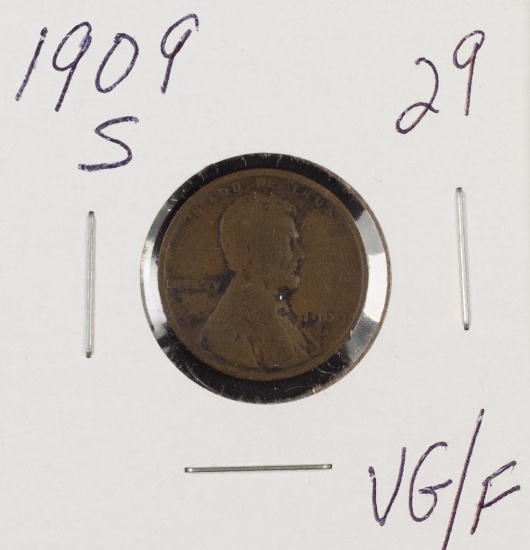 1909 S - Lincoln Cent - VG/F