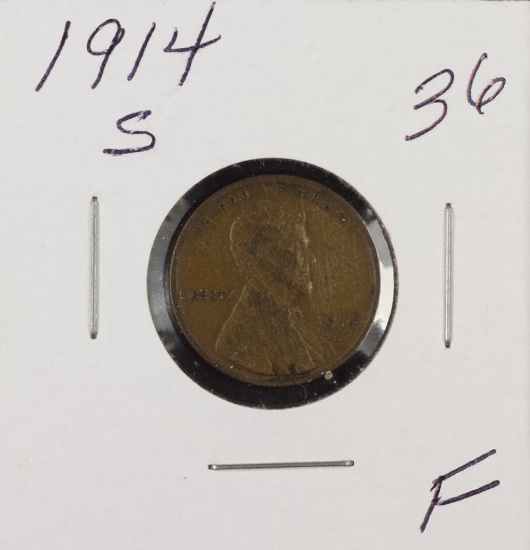 1914 S - Lincoln Cent - F