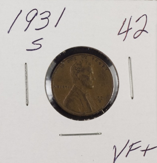 1931 S - Lincoln Cent - VF+