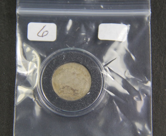 1866 - Nickel Three Cent Piece - F