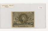 Second Issue 1863 - 5 Cent Fracational Currency