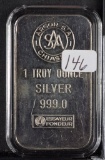 ARGOP S.A. 1 Troy Oz .999 Silver Bar