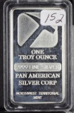 Pan America Silver Corp 1 Troy Oz.  Silver Bar