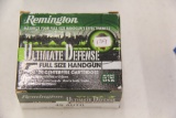 1 Box of 20, Remington Ultimate Defense 45 Auto