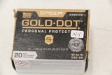 1 Box of 20, Speer Gold Dot 45 Auto 230 gr GDHP