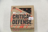 1 Box of 20, Hornady Critical Defense 380 Auto