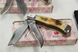 2 Blade Pocket Knife, Bone Handles, Hand Made