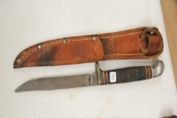 Western, Boy scout Sheath Knife with Leather