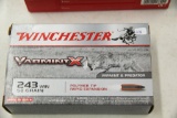 1 Box of 20, Winchester VarmintX 243 win 58 gr