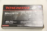 1 Box of 20, Winchester Ballistic Silvertip 45-70