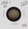 1921 D - MERCURY DIME - VG
