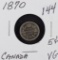 1870 - CANADA 5 CENT SILVER