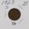 1923 S - LINCOLN CENT - VG