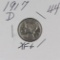 1917 D - MERCURY DIME - XF+