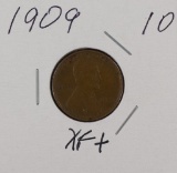 1909  VDB - LINCOLN CENT - XF+