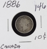 1886 - CANADA 10 CENT - VG