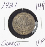 1921 - CANADA 25 CENT - VF
