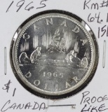 1965 - CANADA SILVER DOLLAR - PROOF LIKE KM 64.1