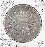 1896 GO/RS MEXICO 8 REALES - XF KM # 377.8