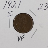 1921 S - LINCOLN CENT - VF
