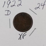 1922 D - LINCOLN CENT - XF