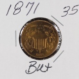 1871 - TWO CENT PIECE - BU