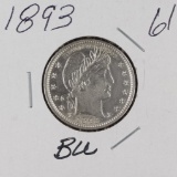 1893 - BARBER QUARTER - BU