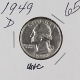 1949 D - WASHINGTON QUARTER - UNC