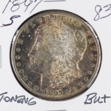 1897 S - MORGAN DOLLAR - BU/TONING