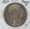 LOT OF 9 1923 PEACE DOLLARS - CIRC