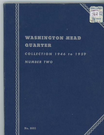 WASHINGTON QUARTER SET - 1946-1959 COMPLETE - 36 COINS IN WHITMAN ALBUM